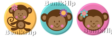 Button 25 mm Monkey